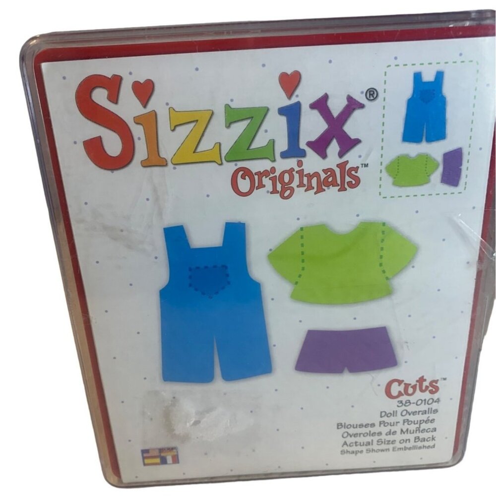 Sizzix Originals Doll Overalls Large Die Cut 38-0104 Craft Embellishment